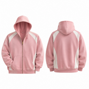 Pink and White Contrast Sweater
