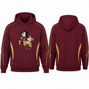 Maroon and Gold Contrast Sweater