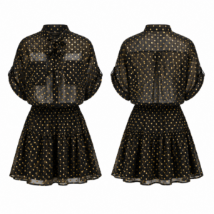 Gold and Black Coordinated Clothing Set
