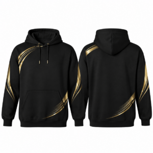 Black and Gold Contrast Sweater