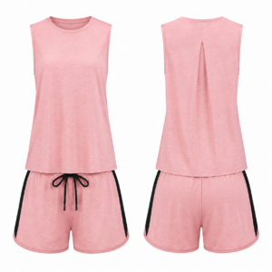 Pink and Black Coordinated Clothing Set